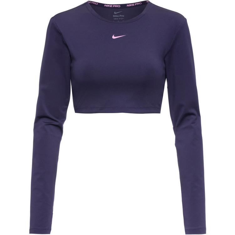 Nike Nike Pro Dri Fit Funktionsshirt Damen - purple ink-purple cosmos-rush fuchsia - 0 | SportScheck
