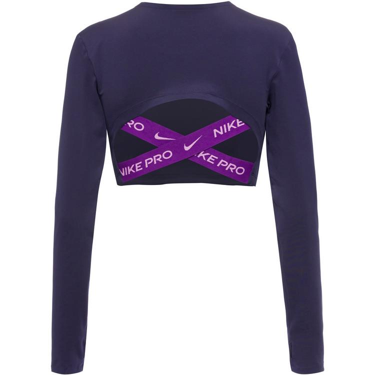 Nike Nike Pro Dri Fit Funktionsshirt Damen - purple ink-purple cosmos-rush fuchsia - 0 | SportScheck
