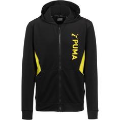 PUMA FIT DOUBLE KNIT Trainingsjacke Herren puma black-yellow burst