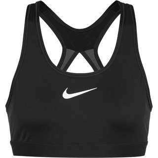 Nike SWOOSH Sport-BH Damen black-iron grey-white