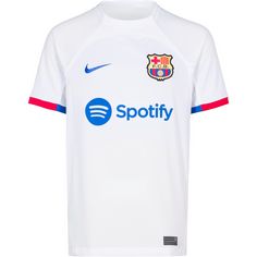Nike FC Barcelona 23-24 Auswärts Fußballtrikot Kinder white-royal blue-university red-sky grey