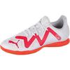 PUMA FUTURE PLAY IT Jr Fu&szlig;ballschuhe Kinder - puma white-fire orchid