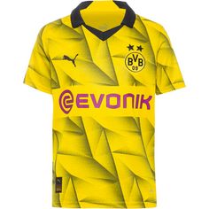 PUMA Borussia Dortmund 23-24 3rd Fußballtrikot Kinder cyber yellow-puma black