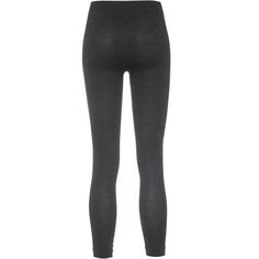 Rückansicht von Falke Wool Tech Thermounterhose Damen black