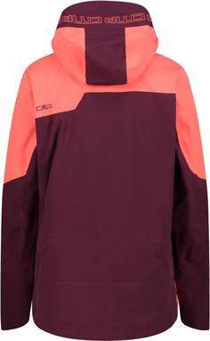 Rückansicht von CMP Skijacke Damen burgundy