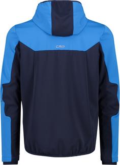 Rückansicht von CMP Softshelljacke Herren black blue-river