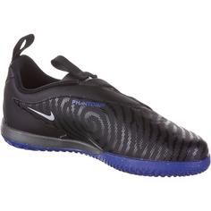 Rückansicht von Nike Jr. Phantom GX Academy IC Fußballschuhe Kinder black-chrome-hyper royal