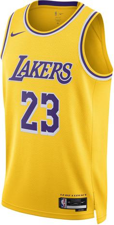 Nike LeBron James Los Angeles Lakers Basketballtrikot Herren amarillo