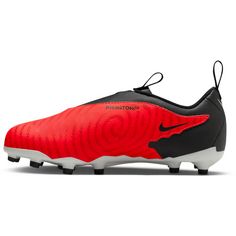 Rückansicht von Nike JR PHANTOM GX ACADEMY FG/MG Fußballschuhe Kinder brt crimson-black-white-univ red