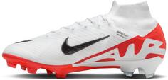 Rückansicht von Nike ZOOM Mercurial SUPERFLY 9 ELITE FG Fußballschuhe Herren brt crimson-white-black