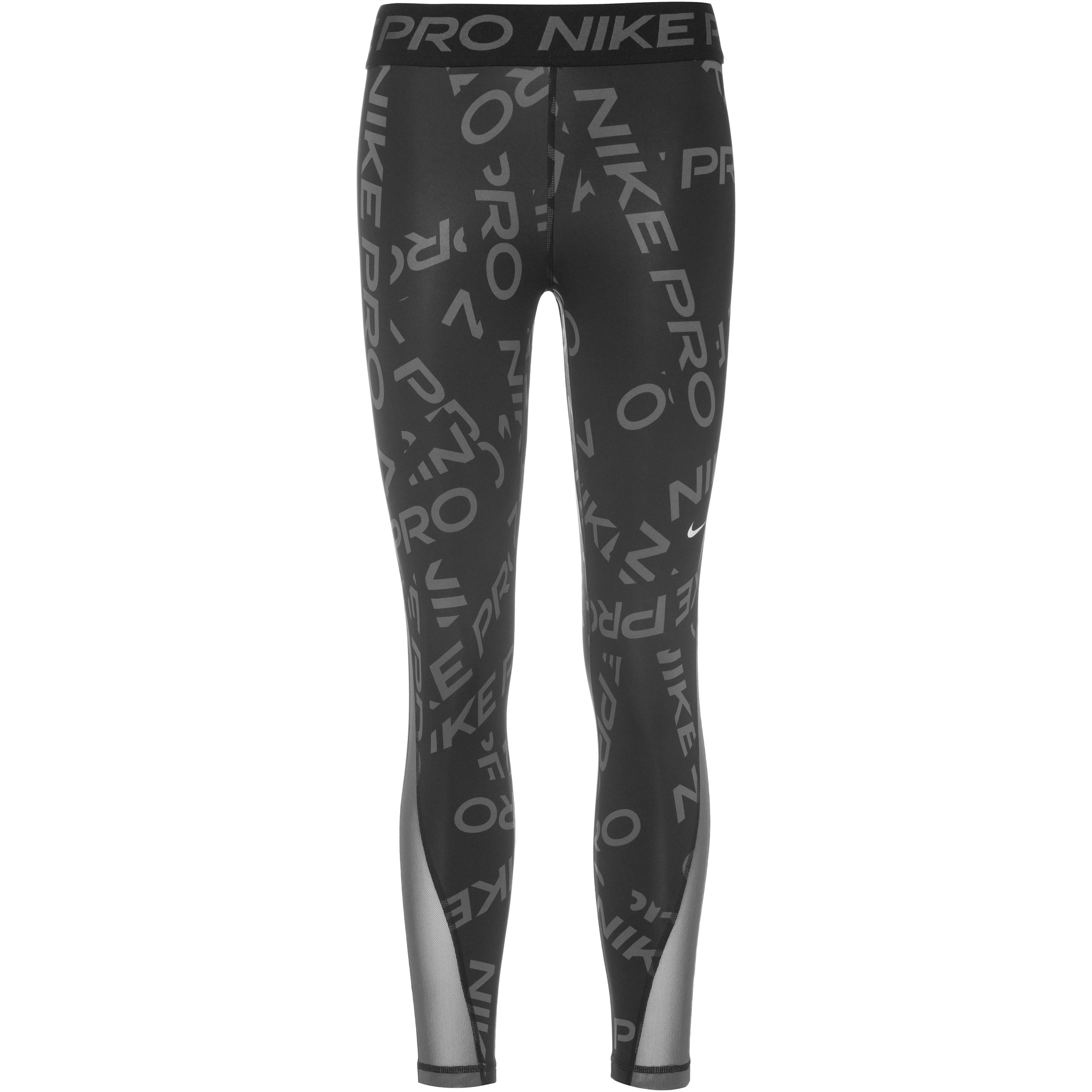 Nike Pro Dri Fit Tights Damen black-black-iron grey-white im Online Shop  von SportScheck kaufen