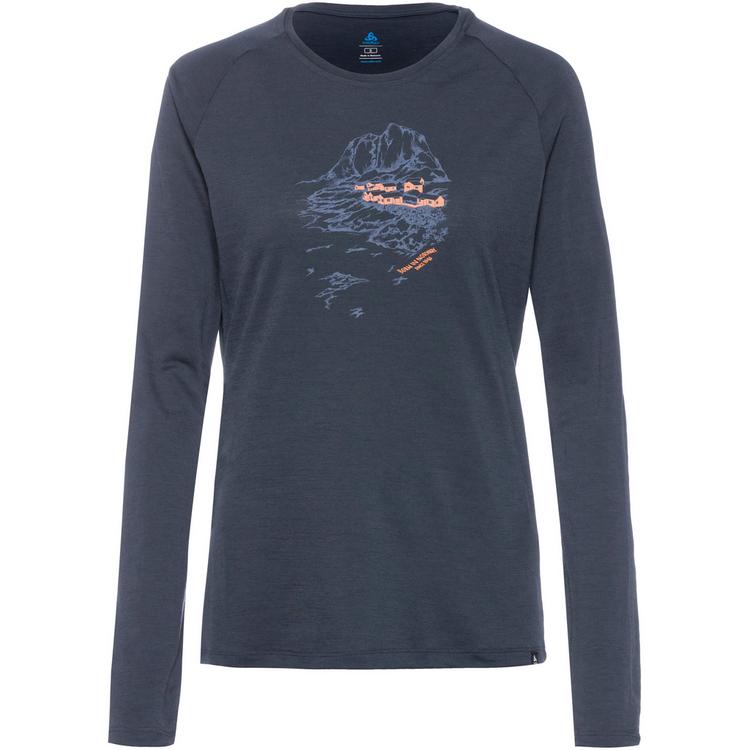 Odlo Odlo ASCENT 200 NORWAY Funktionsshirt Damen - india ink - 0 | SportScheck