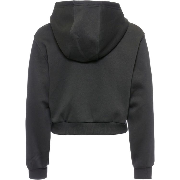 Nike Nike NSW CLUB FLEECE CROP Hoodie M&auml;dchen - black-white - 0 | SportScheck