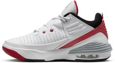 Rückansicht von Nike Max Aura 5 Basketballschuhe Herren white-black-varsity red-wolf grey