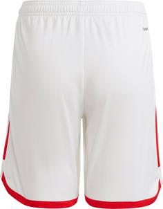 Rückansicht von adidas Union Berlin 23-24 Heim Fußballshorts Kinder white