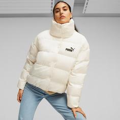 Rückansicht von PUMA Better Polyball Steppjacke Damen frosted ivory