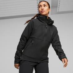 Rückansicht von PUMA Seasons Softshelljacke Damen puma black