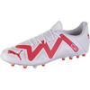PUMA FUTURE PLAY MG Fu&szlig;ballschuhe Herren - puma white-fire orchid
