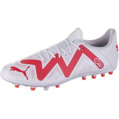 PUMA FUTURE PLAY MG Fußballschuhe Herren puma white-fire orchid