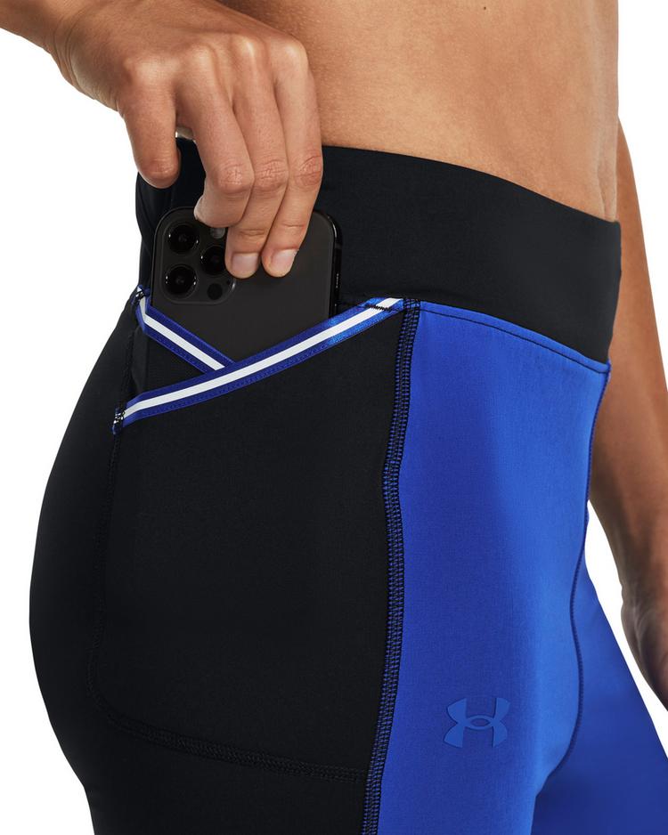 Under Armour Under Armour Qualifier Cold Lauftights Damen - black-team royal - 5 | SportScheck
