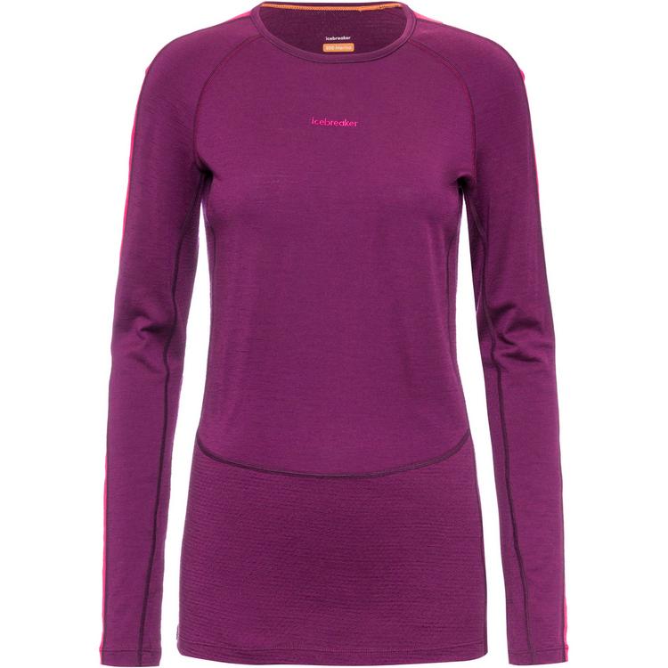 Icebreaker Icebreaker ZoneKnit 200 Funktionsshirt Damen - nightshade-electronpnk-colorblock - 0 | SportScheck