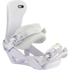 Rückansicht von Nitro Snowboards IVY BDG Snowboardbindung Damen white pearl