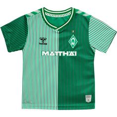 Rückansicht von hummel Werder Bremen 23-24 Heim Fußballtrikot Kinder eden