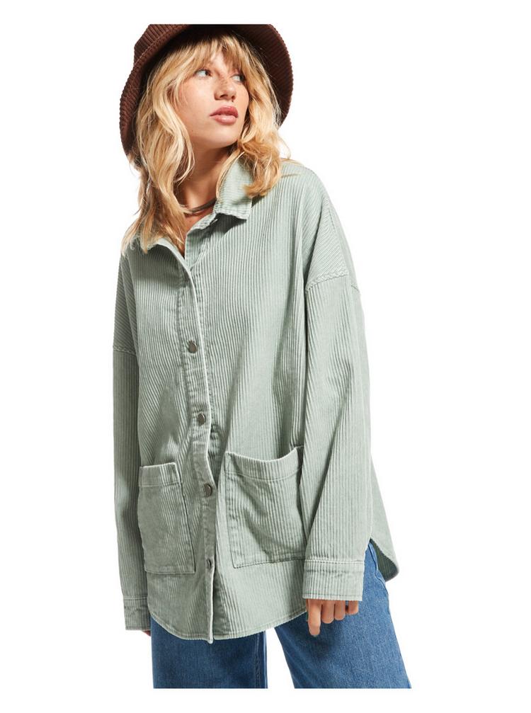 Roxy Roxy Kick Back Langarmhemd Damen - blue surf - 0 | SportScheck