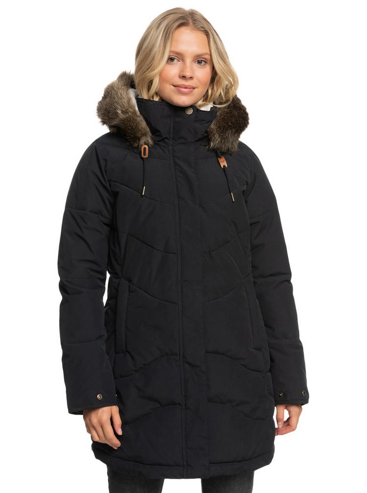 Roxy Roxy Ellie Steppmantel Damen - true black - 0 | SportScheck