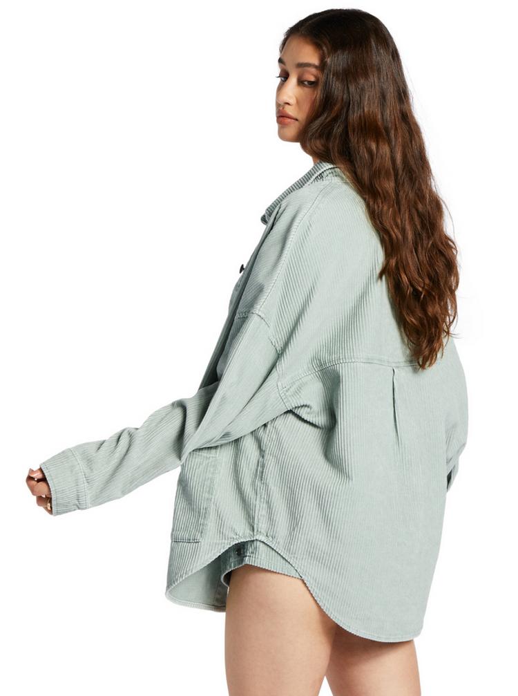 Roxy Roxy Kick Back Langarmhemd Damen - blue surf - 4 | SportScheck