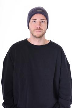 Rückansicht von Kleinigkeit Körtütze Beanie asphalt grey