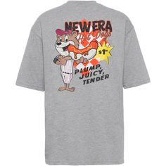 Rückansicht von New Era Food Character T-Shirt Herren grey