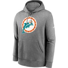 Nike Miami Dolphins Hoodie Herren dark grey heather