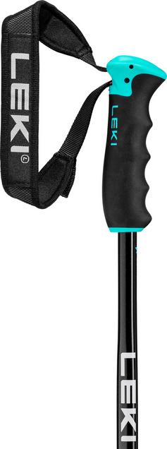 Rückansicht von LEKI Neolite Airfoil WM 23/24 Skistock Damen gunmetal-black-light turquoise