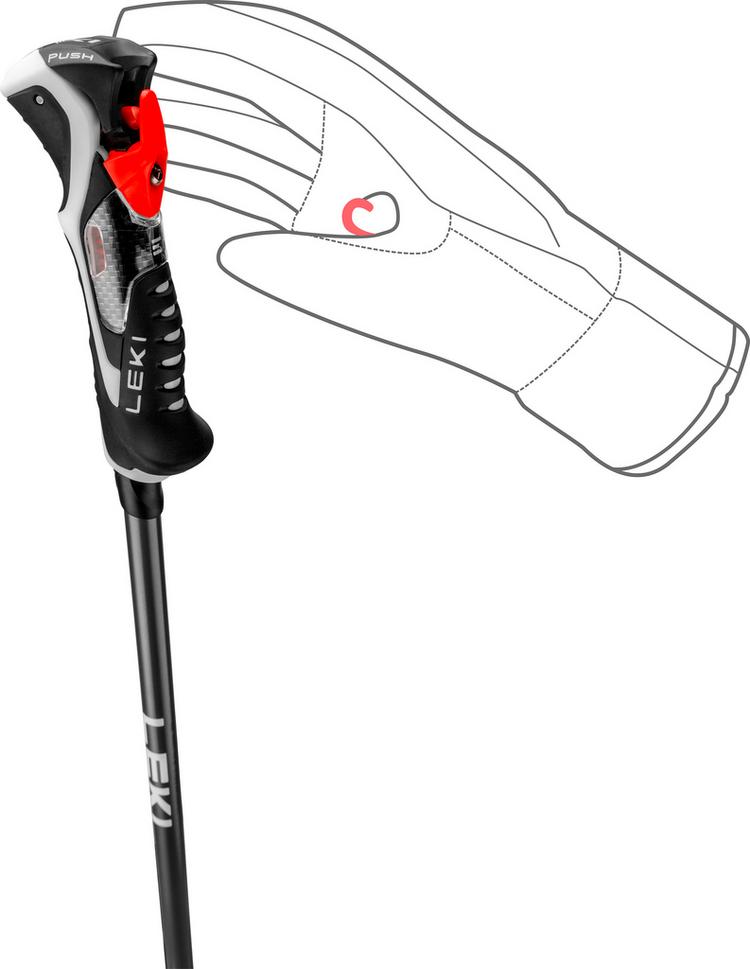 LEKI LEKI Carbon 14 3D Stock - black-dark anthracite-bright red - 1 | SportScheck