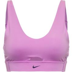 Nike INDY PLUNGE CUTOUT Sport-BH Damen rush fuchsia-purple ink