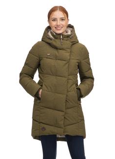 Rückansicht von Ragwear Pavla Steppjacke Damen light olive