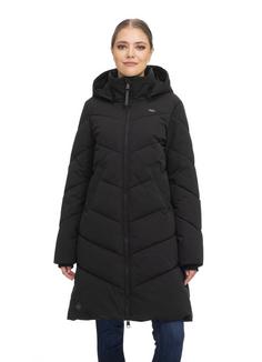 Rückansicht von Ragwear Rebelka Steppmantel Damen black