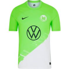 Nike VFL Wolfsburg 23-24 Heim Fußballtrikot Herren sub lime-anthracite
