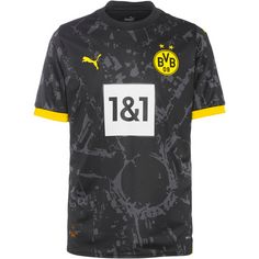 PUMA Borussia Dortmund 23-24 Auswärts Fußballtrikot Herren puma black-cyber yellow