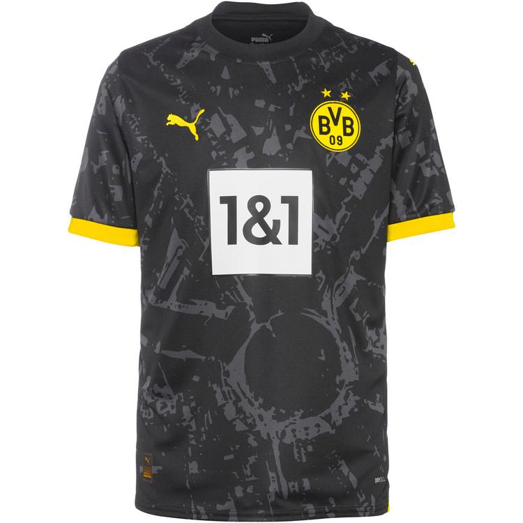 PUMA PUMA Borussia Dortmund 23-24 Ausw&auml;rts Teamtrikot Herren - puma black-cyber yellow - 0 | SportScheck
