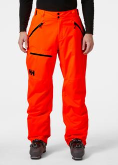 Rückansicht von HELLY HANSEN SOGN CARGO Skihose Herren neon orange