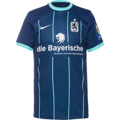 Nike TSV 1860 München 23-24 Auswärts Fußballtrikot Herren blau