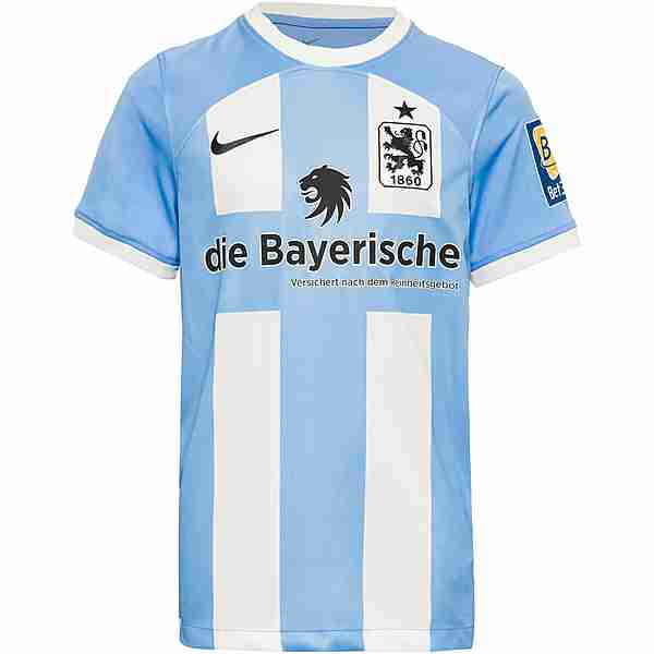 Nike TSV 1860 München 23-24 Heim Fußballtrikot Kinder blau
