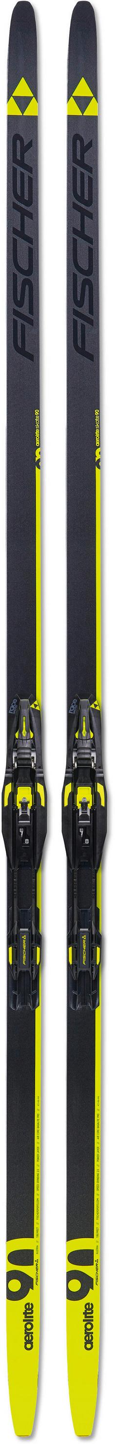 Fischer AEROLITE SKATE 90 MED+RACE SKATE 23/24 Skateski black-yellow