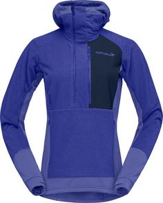 Norrøna Thermal Pro Kapuzenshirt Damen violet storm-royal blue