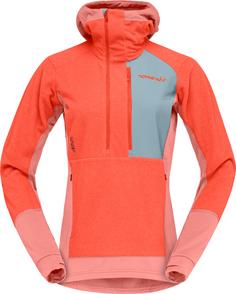 Norrøna Thermal Pro Kapuzenshirt Damen orange alert-peach amber