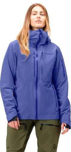 Rückansicht von Norrøna GORE-TEX Lofoten Skijacke Damen violet storm