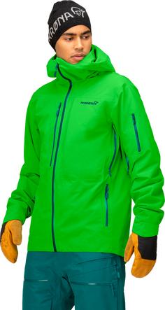 Rückansicht von Norrøna GORE-TEX Lofoten Skijacke Herren classic green