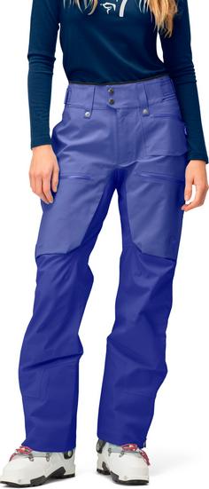 Rückansicht von Norrøna GORE-TEX Lofoten Pro Skihose Damen violet storm-royal blue